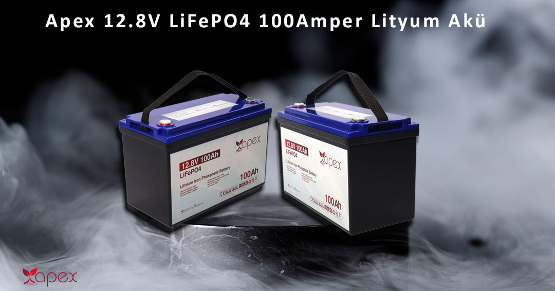 100 ah lityum akü apex