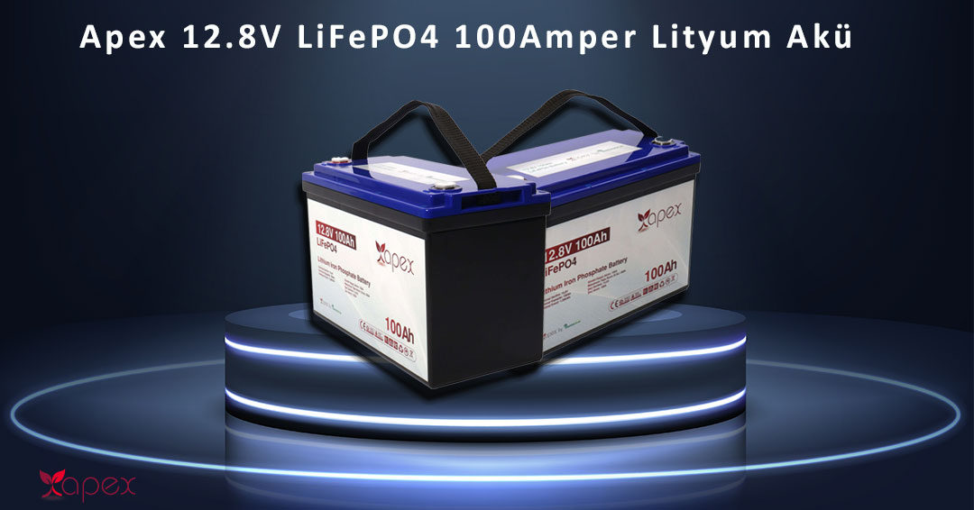 100 amper lifepo4 akü apex