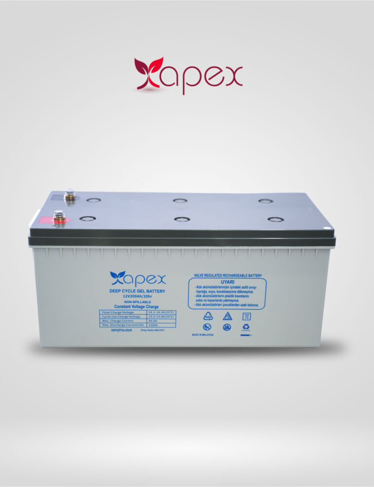 apex 12 vol 200 amper jel akü