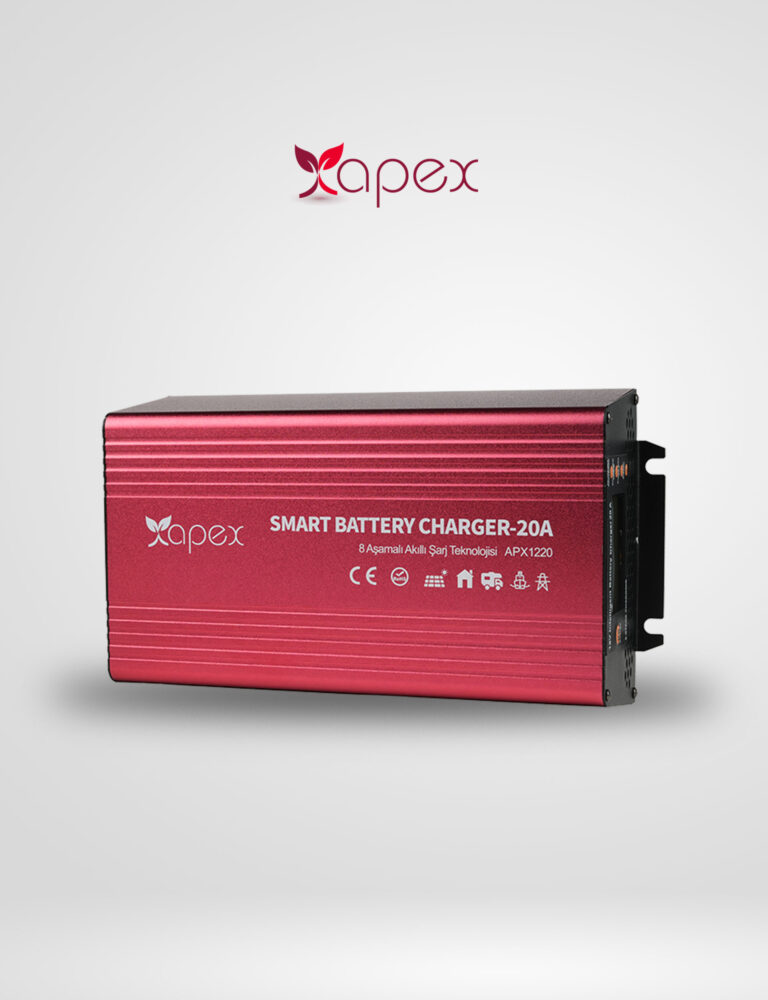 Apex Apx Ac Dc 12 Volt 20 Amper 8 Aşamalı Akü Şarj Cihazı