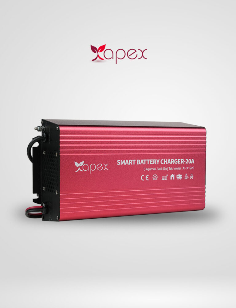 Apex Apx Ac Dc 12 Volt 20 Amper 8 Aşamalı Akü Şarj Cihazı