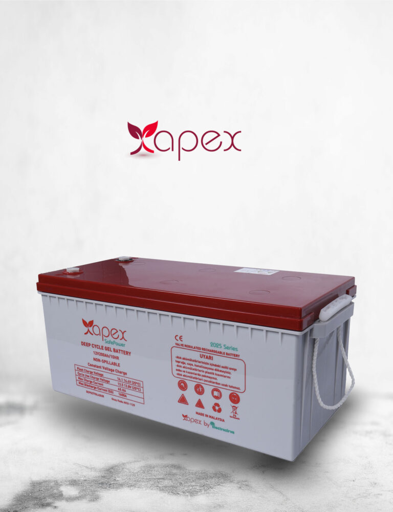 Apex Safepower 12 volt 200 amper jel akü