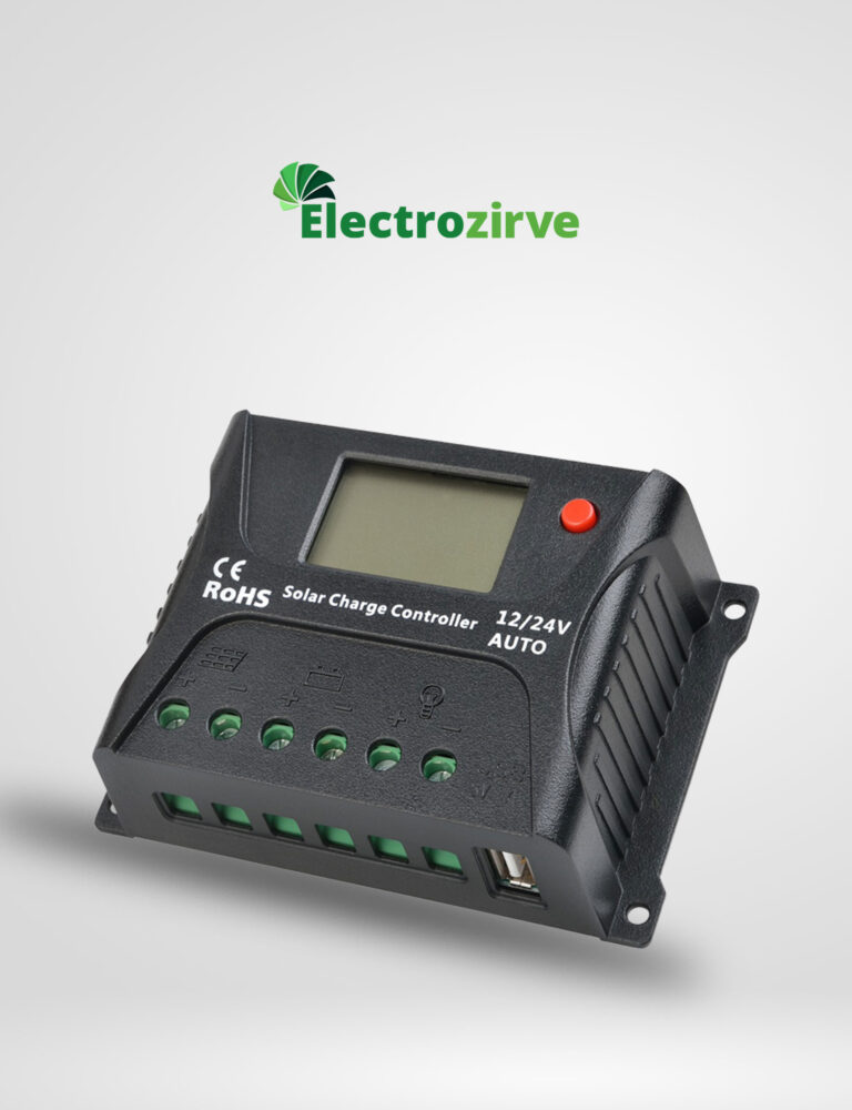Electrozirve HP Serisi 10 Amper Pwm Şarj Kontrol Cihazı 12Volt 24Volt