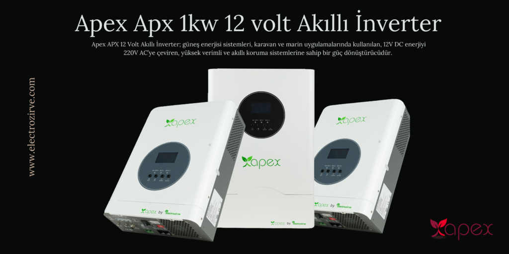 apex apx 12 volt 1kw akıllı inverter