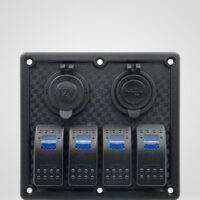 4'lü USB'li Sigortalı Karavan Paneli