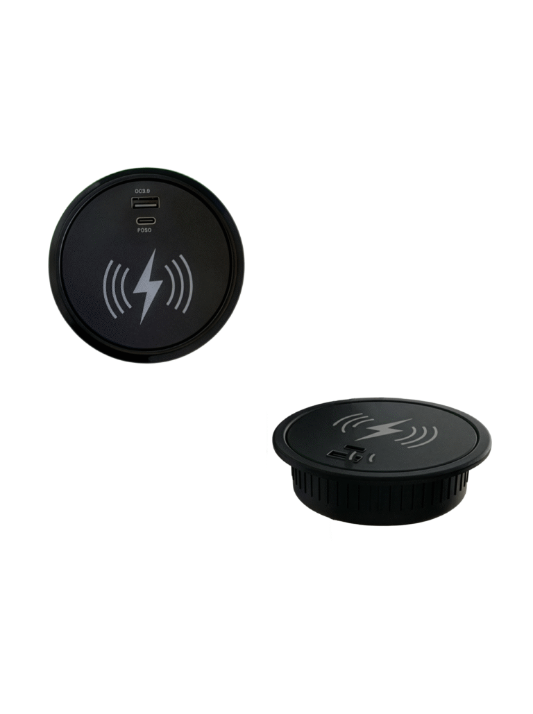 Kablosuz Şarj + USB + Type-C Şarj Cihazı 12/24V